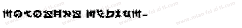 MotoSans Medium字体转换